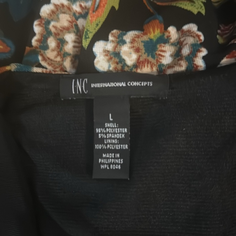 Colorful Bell Sleeve Dress by INC - Size Large - Picture 9 of 10